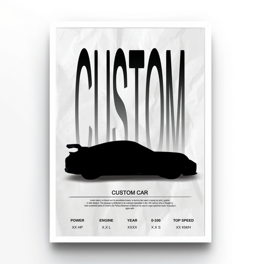 Poster personalizat cu mașina ta – Nr. 2