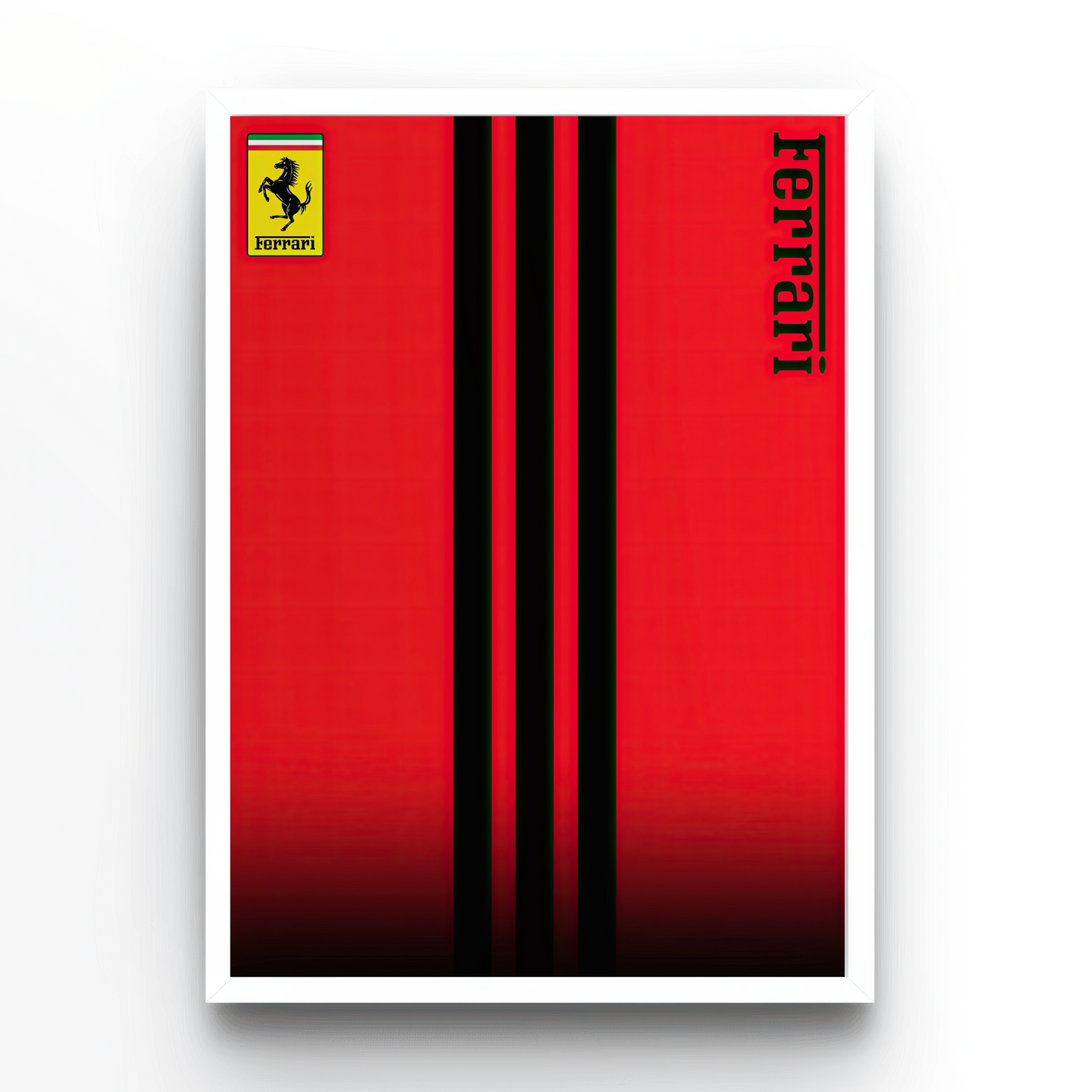 Ferrari Stripes Poster