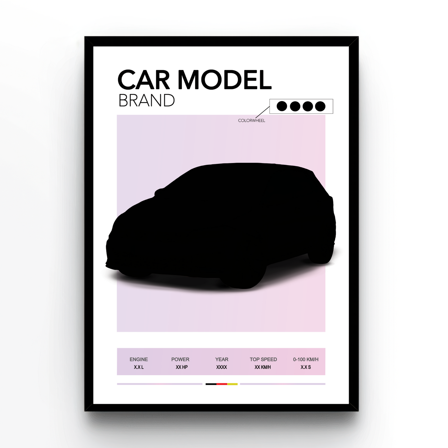 Poster personalizat cu mașina ta – Nr. 1