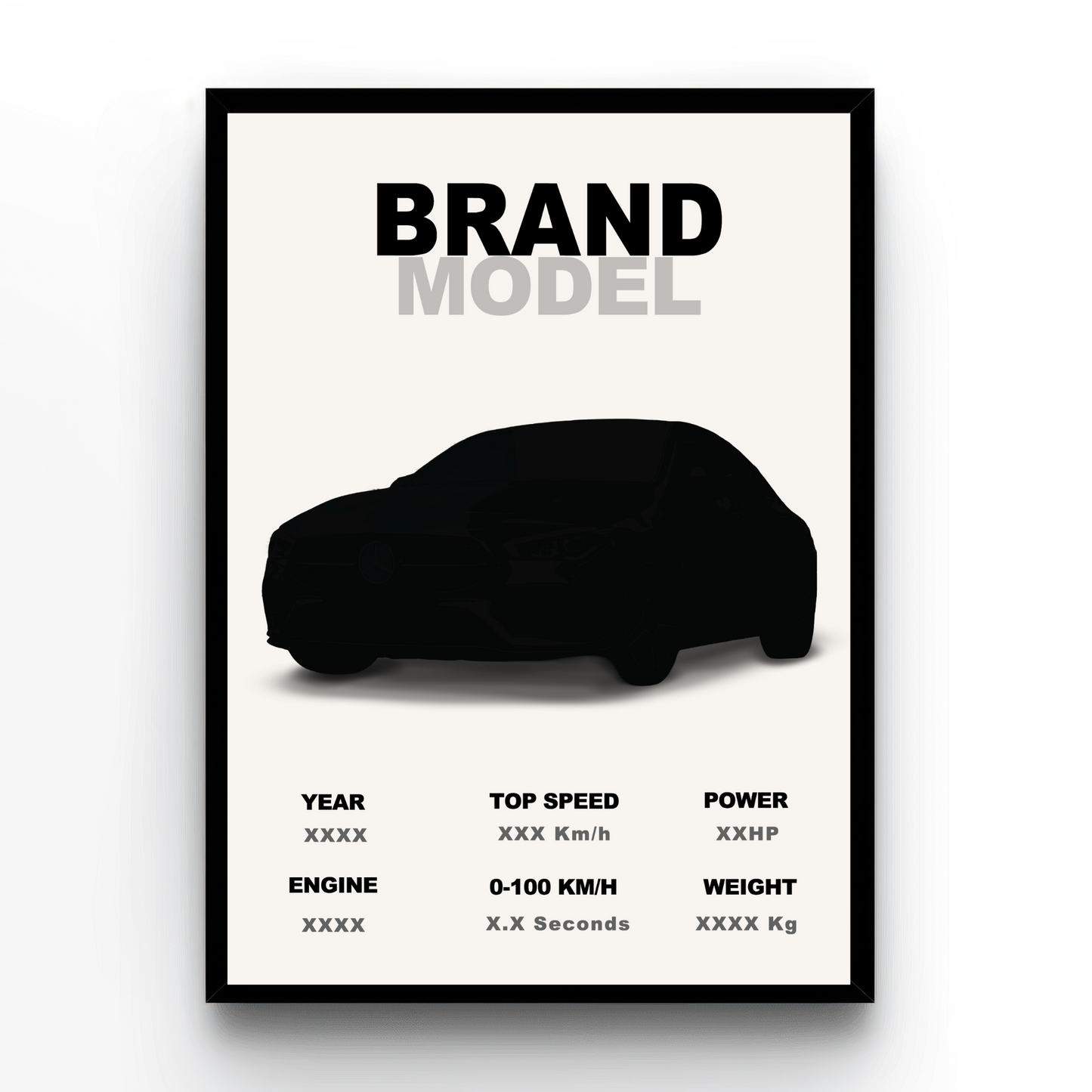 Poster personalizat cu mașina ta – Nr. 3