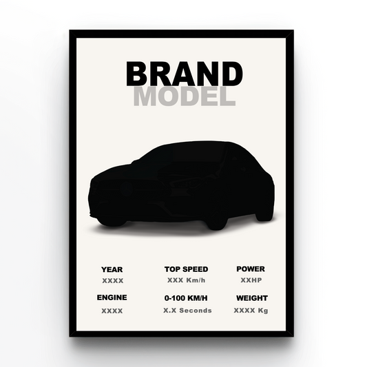 Poster personalizat cu mașina ta – Nr. 3