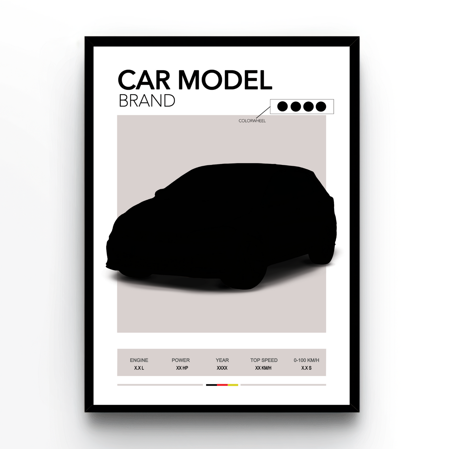 Poster personalizat cu mașina ta – Nr. 1