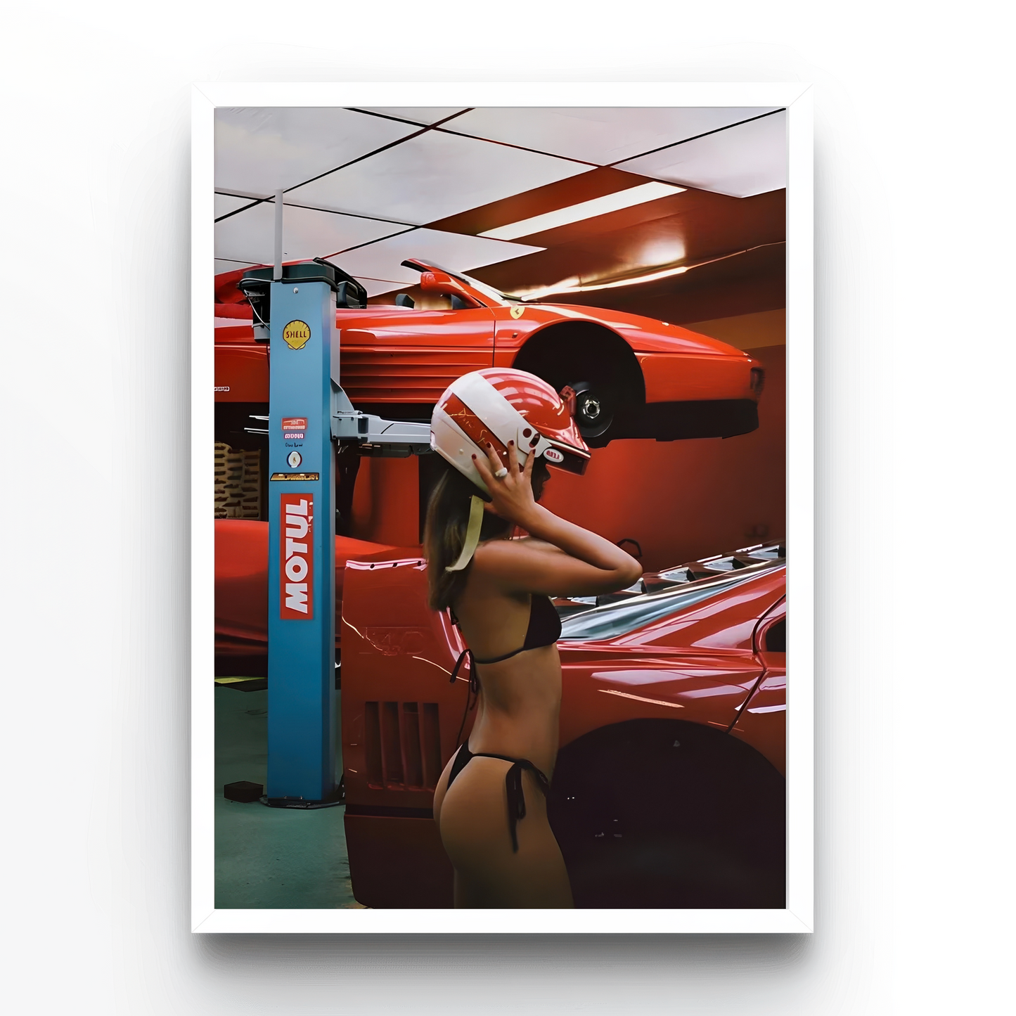 Ferrari Dream Garage – F40 & Testarossa Print